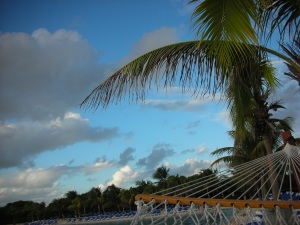 View from the hammock in Aruba